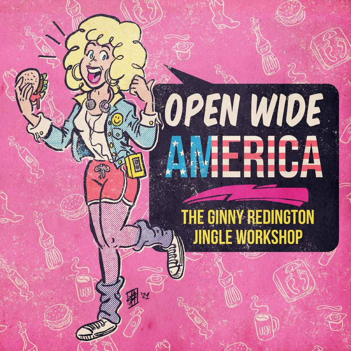 Ginny Redington - Open Wide America: The Ginny Redington Jingle Workshop (WHITE VINYL) - Vinyl