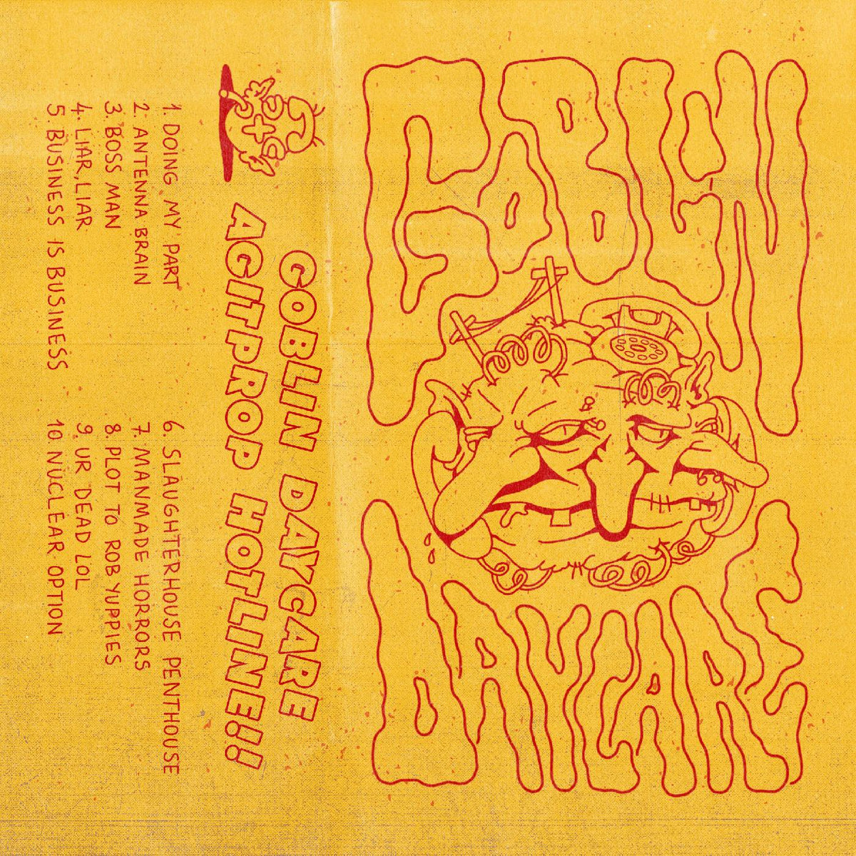 Goblin Daycare - Agitprop Hotline!! (YELLOW CASSETTE) - Cassette