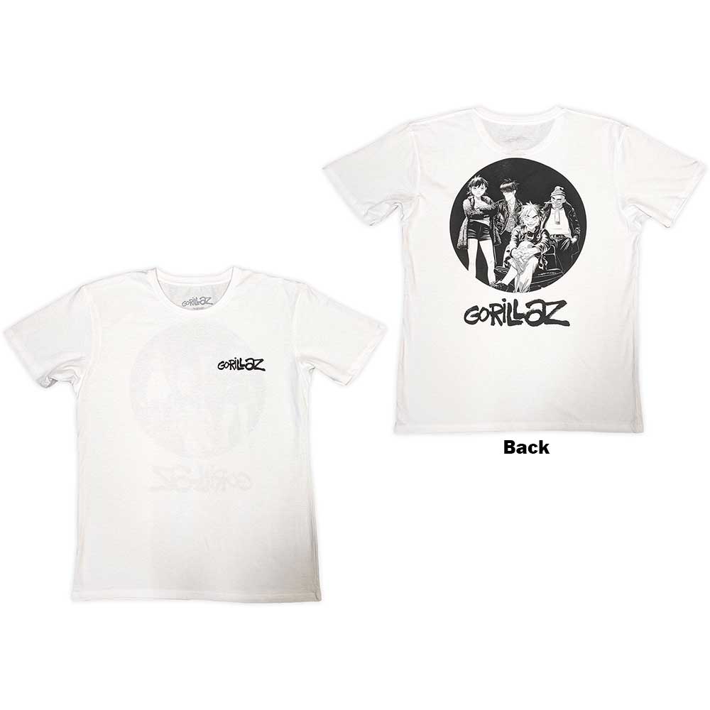 Gorillaz - Song Machine Brush Logo - White