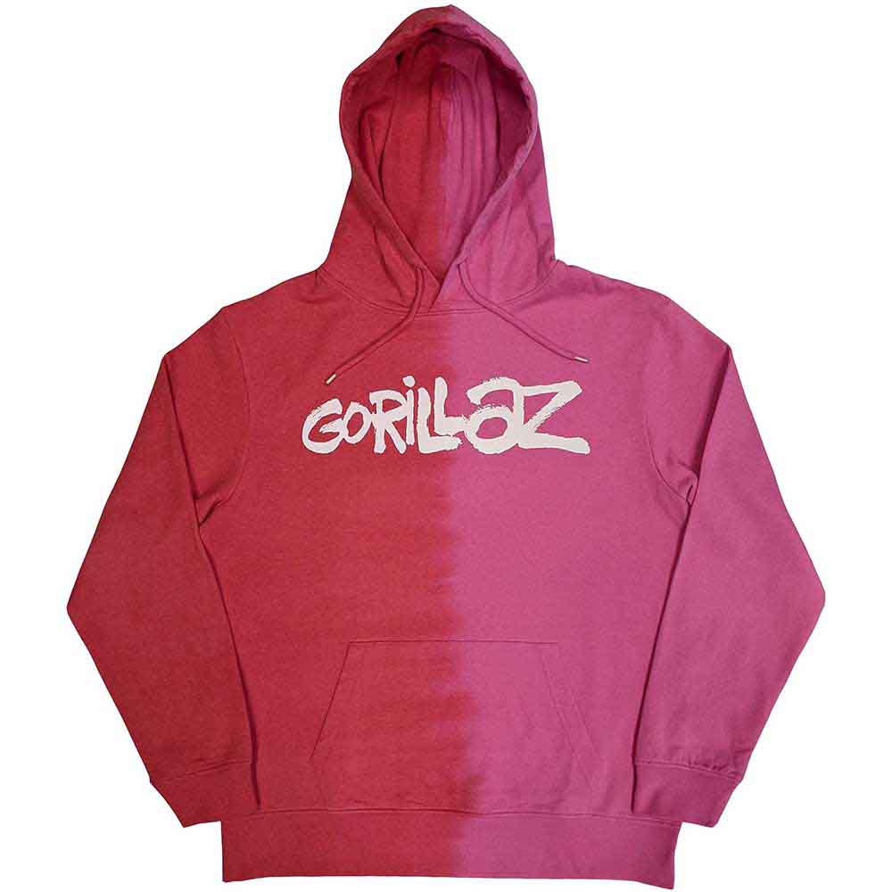 Gorillaz - Two-Tone Brush Logo - Sweatshirt Red