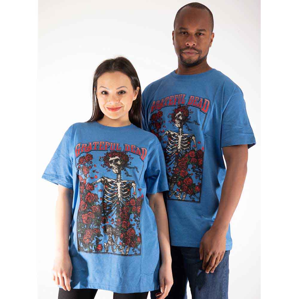 Grateful Dead - Bertha & Logo - T-Shirt Blue