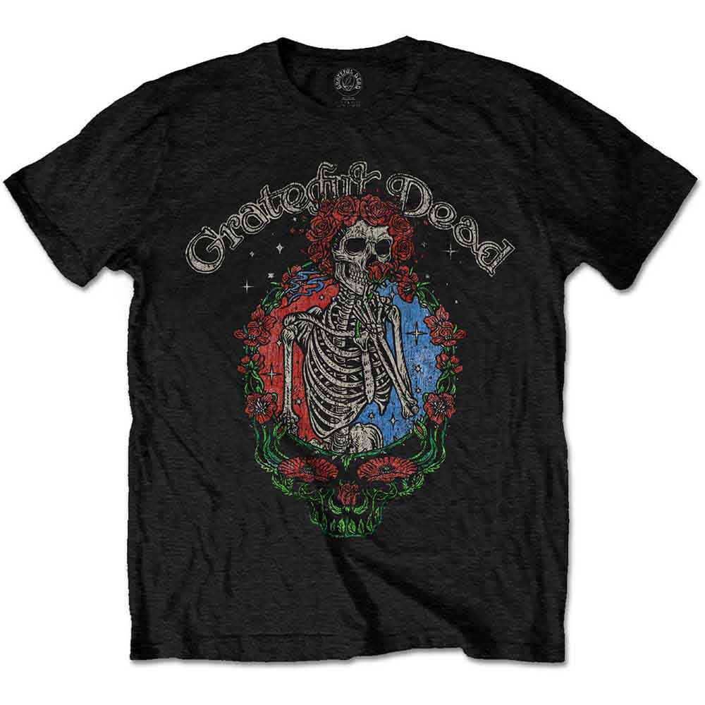 Grateful Dead - Floral Stealie - T-Shirt Black
