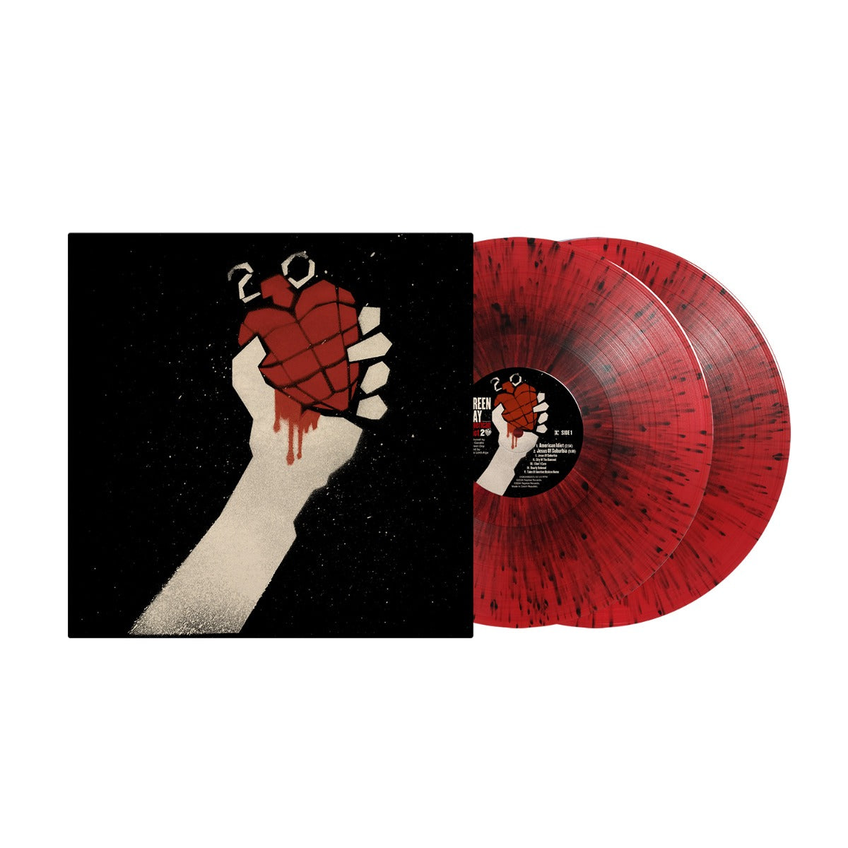 Green Day - American Idiot: 20th Anniversary Edition (Red & Black Splatter Colored Vinyl) (2 Lp) - Vinyl