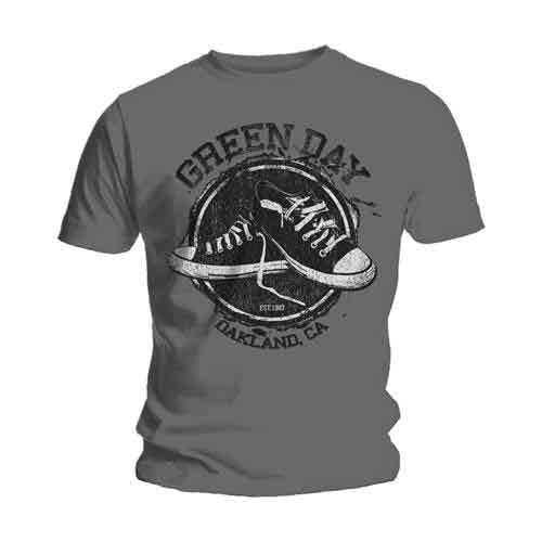Green Day - Converse - T-Shirt Grey