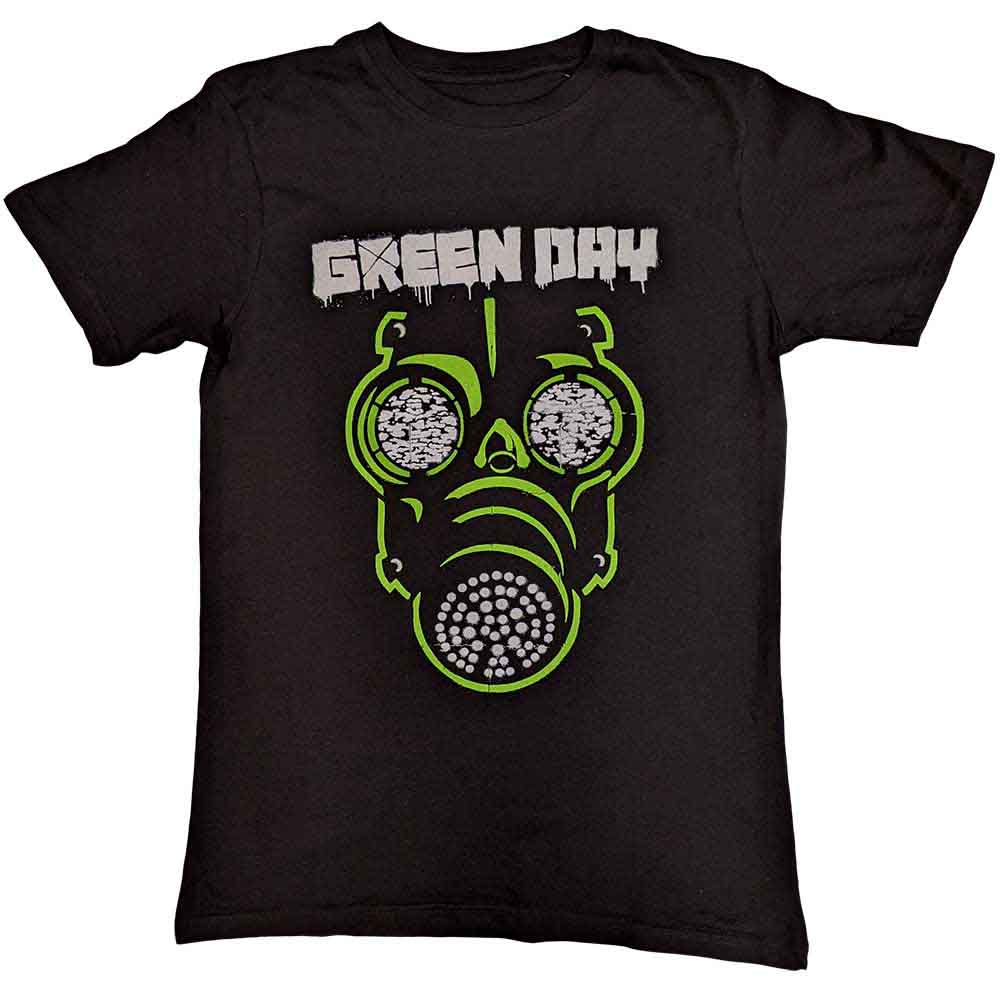 Green Day - Green Mask - T-Shirt Black