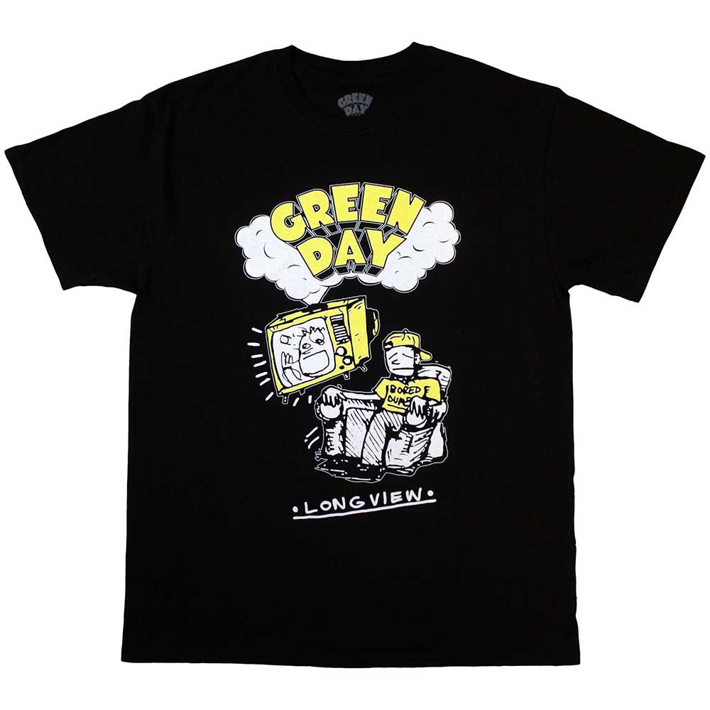 Green Day - Longview Doodle - T-Shirt Black