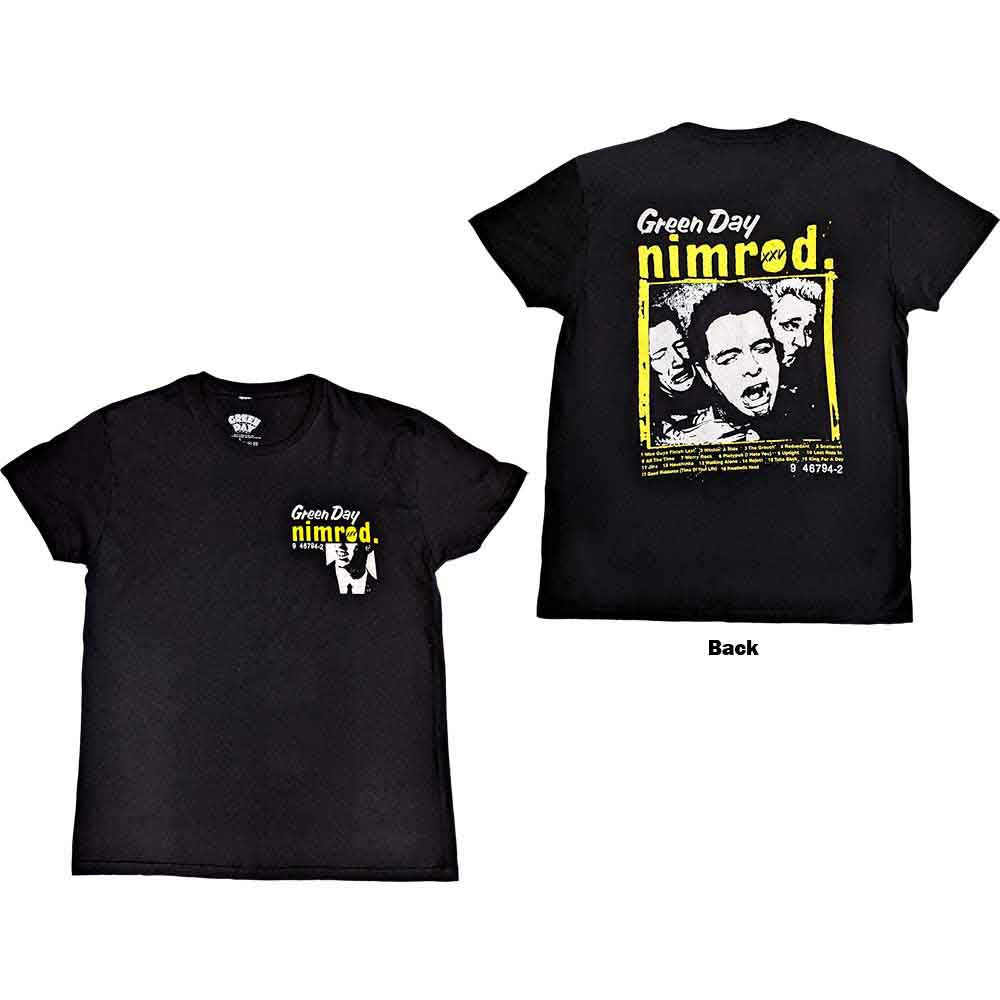 Green Day - Nimrod Breast Print - T-Shirt Black