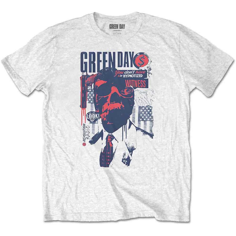 Green Day - Patriot Witness - T-Shirt White