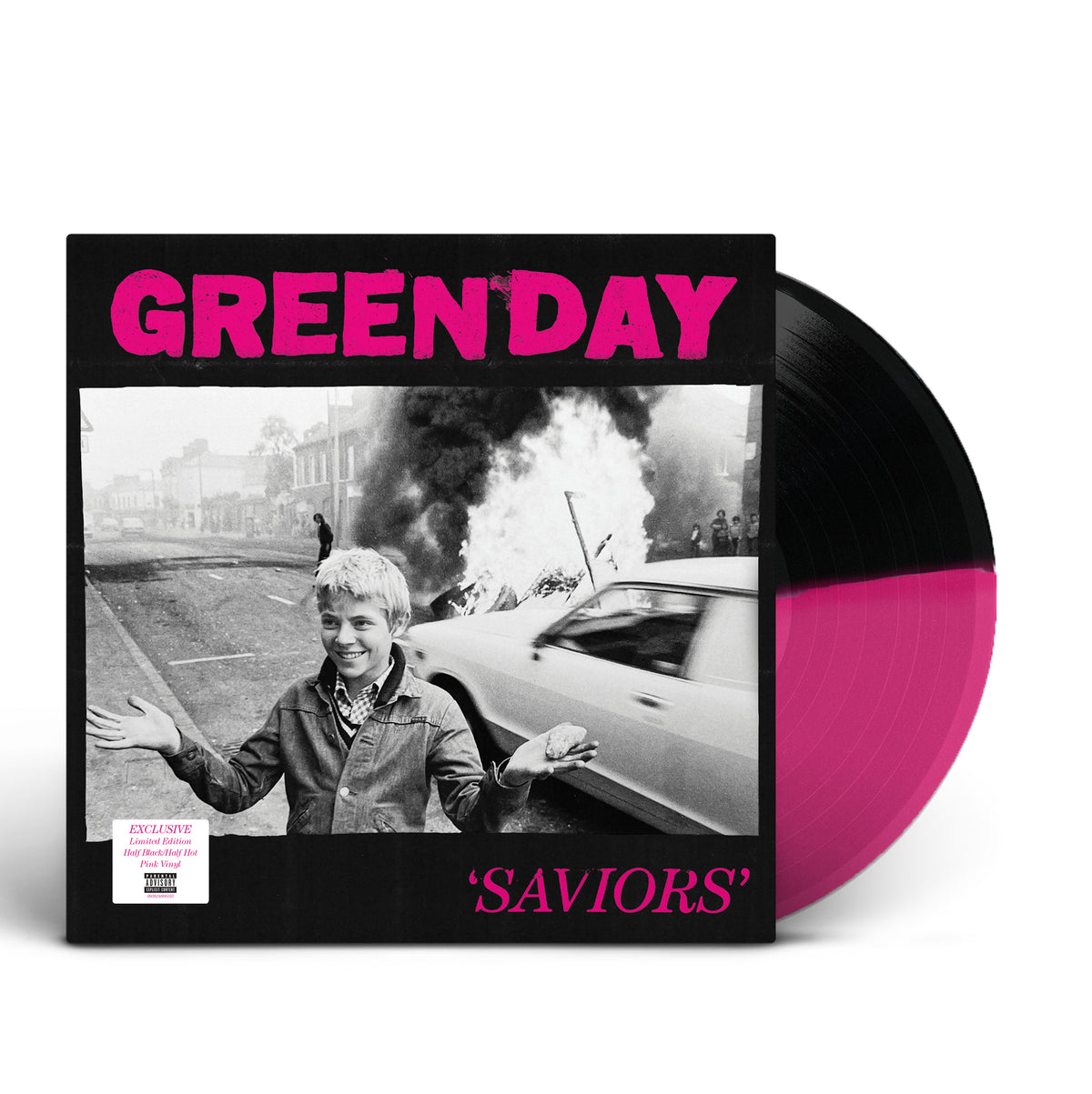Green Day - Saviors (Magenta & Black Color Split Vinyl w/24"x36" Poster, Indie Exclusive) - Vinyl