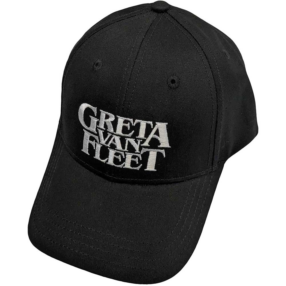 Greta Van Fleet - White Logo - Black