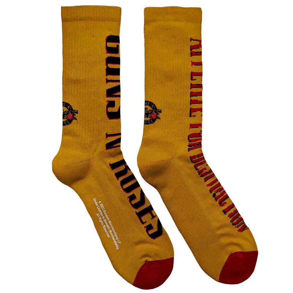 Guns N' Roses - Appetite for Destruction - Socks Yellow