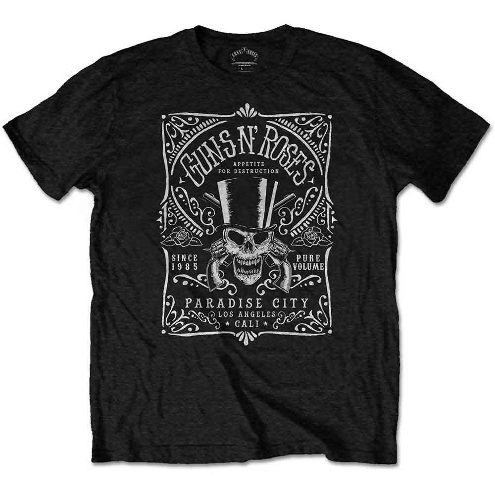 Guns N' Roses - Bourbon Label - T-Shirt Black