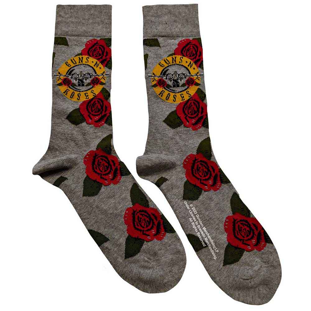 Guns N' Roses - Bullet Roses - Socks Grey