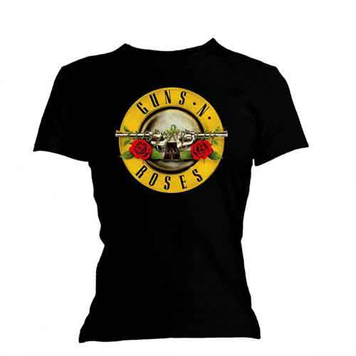 Guns N' Roses - Classic Bullet Logo - T-Shirt Black