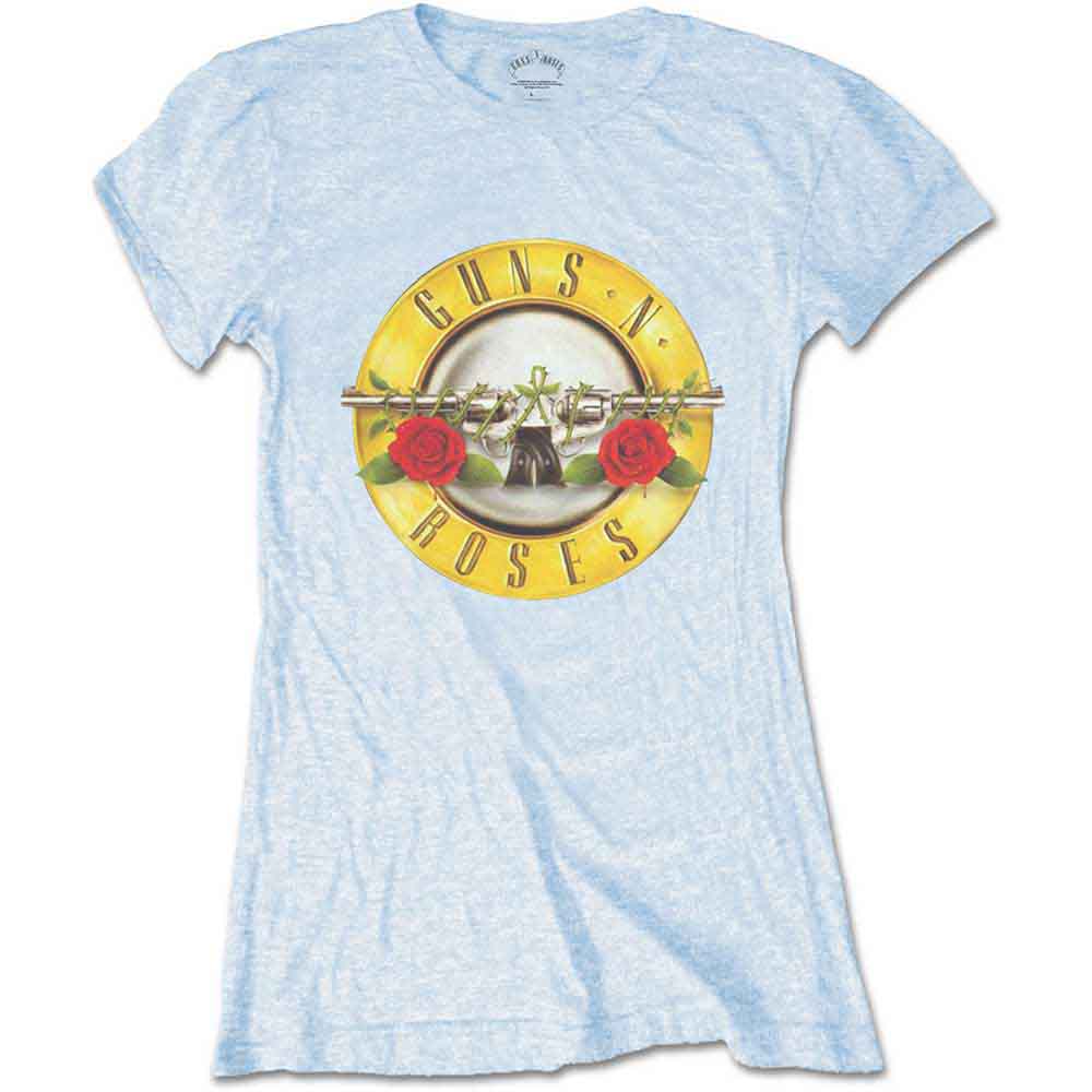 Guns N' Roses - Classic Bullet Logo - T-Shirt Blue