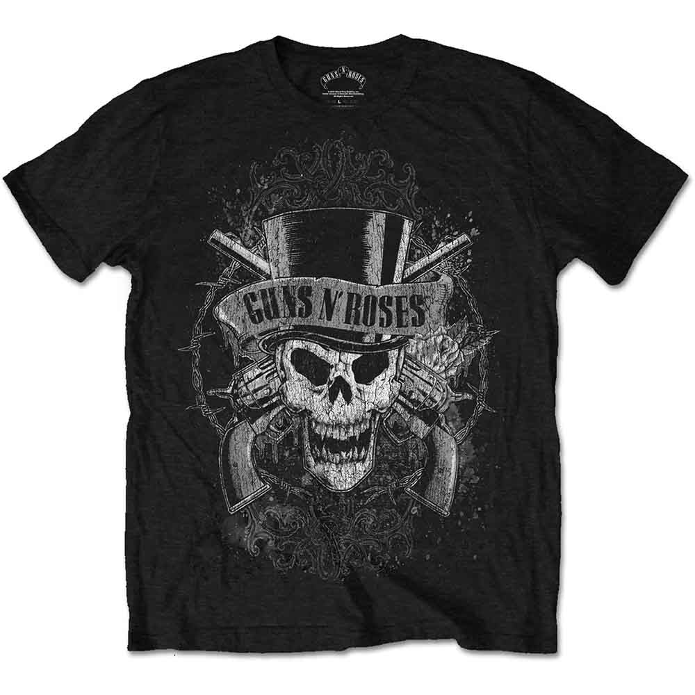 Guns N' Roses - Faded Skull - T-Shirt Black