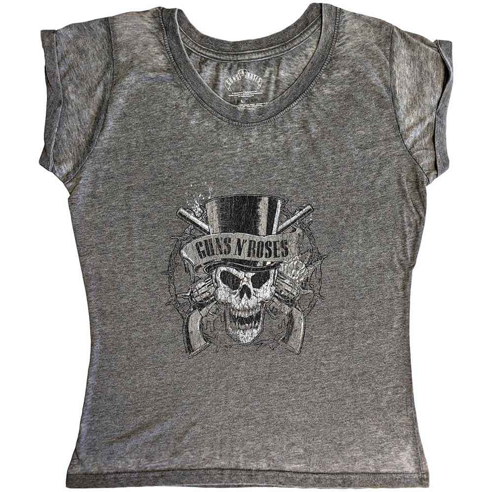 Guns N' Roses - Faded Skull - T-Shirt Grey