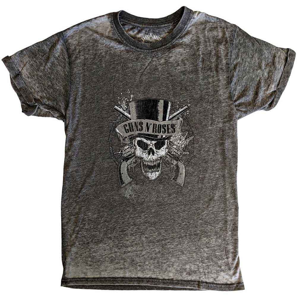 Guns N' Roses - Faded Skull - T-Shirt Grey