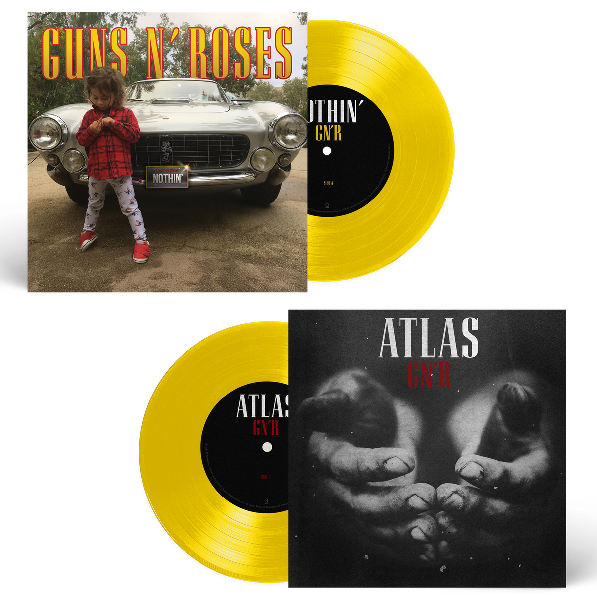 Guns N' Roses - Nothin' / Atlas [Canary Yellow 7" Single] - Vinyl
