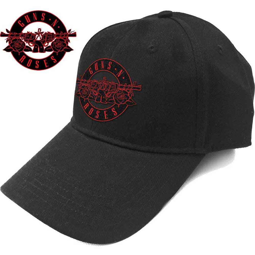 Guns N' Roses - Red Circle Logo - Hat Black