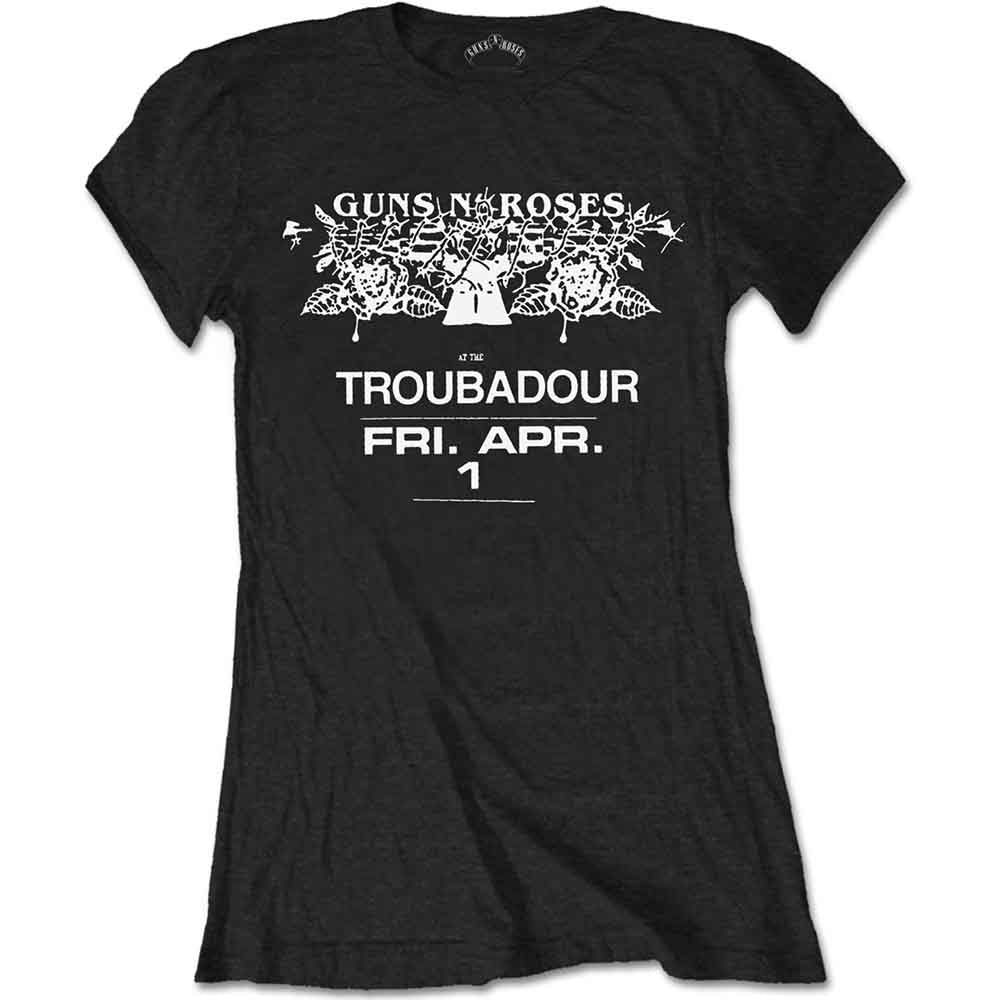 Guns N' Roses - Troubadour Flyer - T-Shirt Black