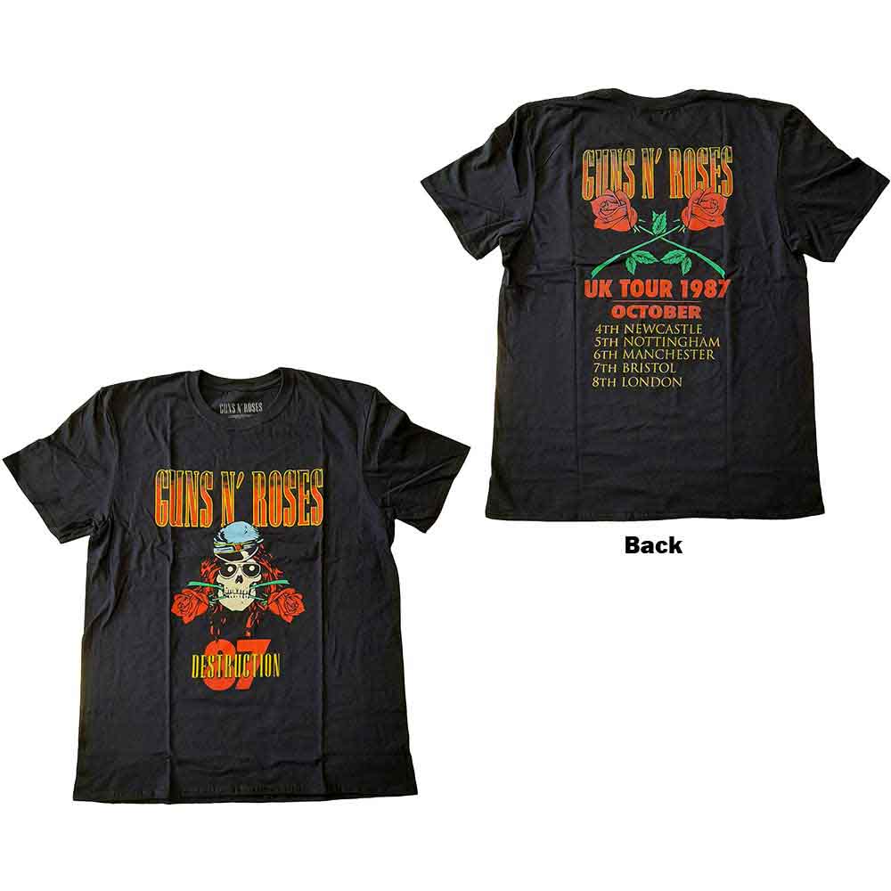 Guns N' Roses - UK Tour '87 - T-Shirt Black