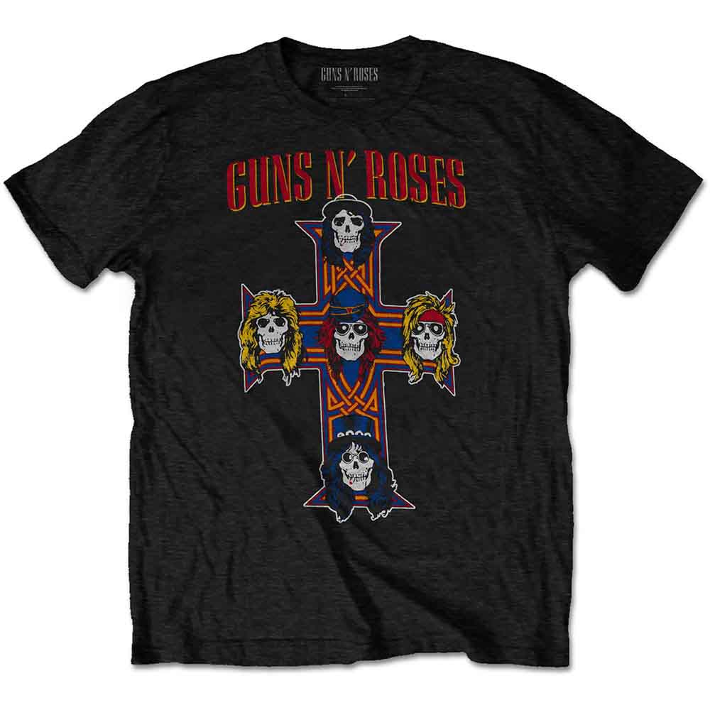 Guns N' Roses - Vintage Cross - T-Shirt Black
