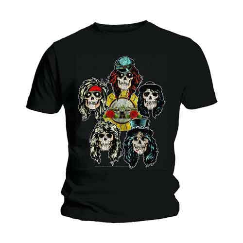Guns N' Roses - Vintage Heads - T-Shirt Black