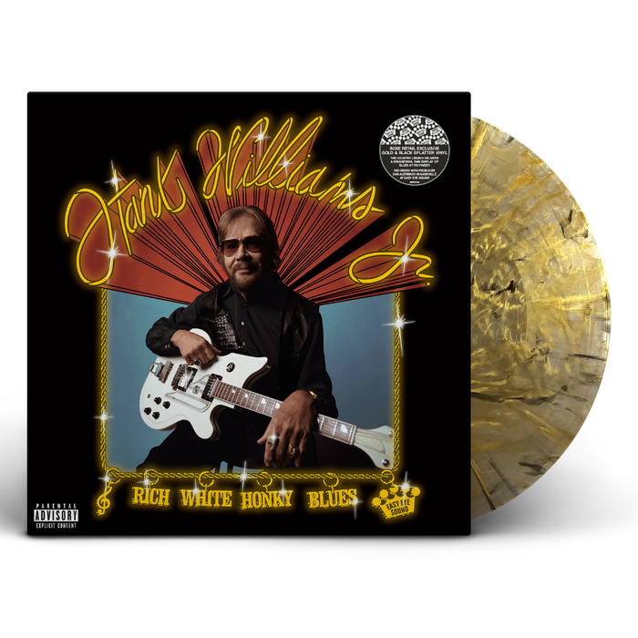 Hank Williams Jr. - Rich White Honky Blues [Explicit Content] (Colored Vinyl, Gold & Black Splatter, Indie Exclusive) - Vinyl