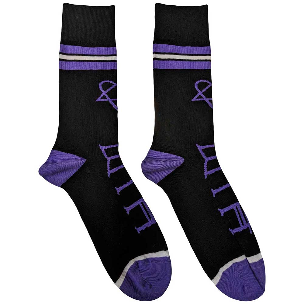 Him - Heartagram & Logo - Black