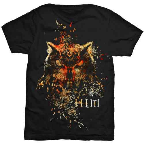 Him - Owl Colour - T-Shirt Black