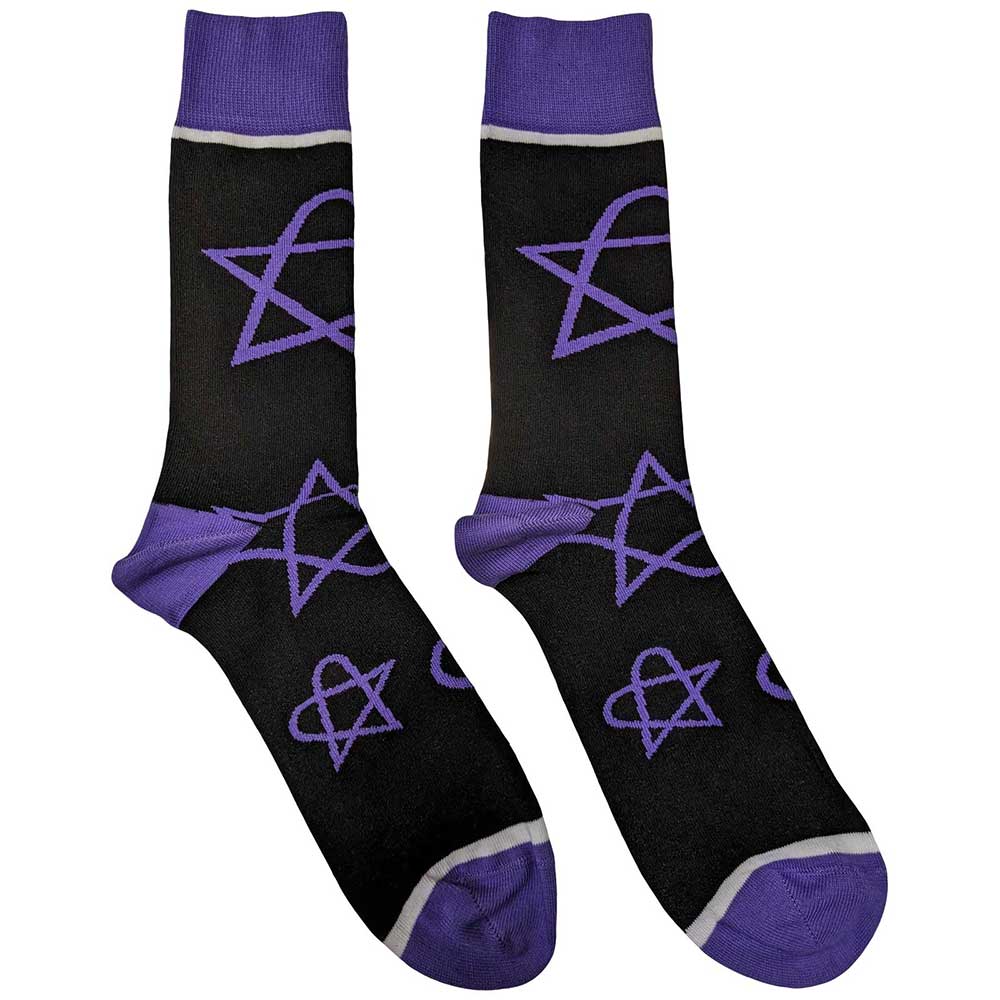 Him - Purple Heartagrams - Black