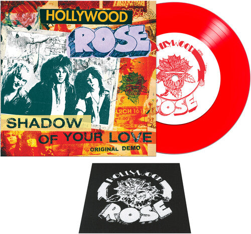 Hollywood Rose - Shadow Of Your Love / Reckless Life (Colored Vinyl, Red, Patch) (7" Single) - Vinyl