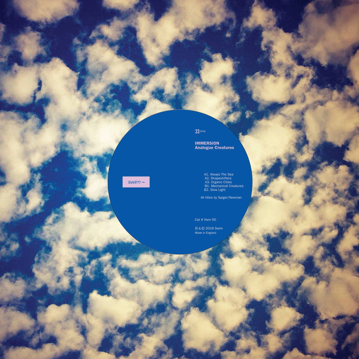 Immersion - Analogue Creatures - 10" - Vinyl