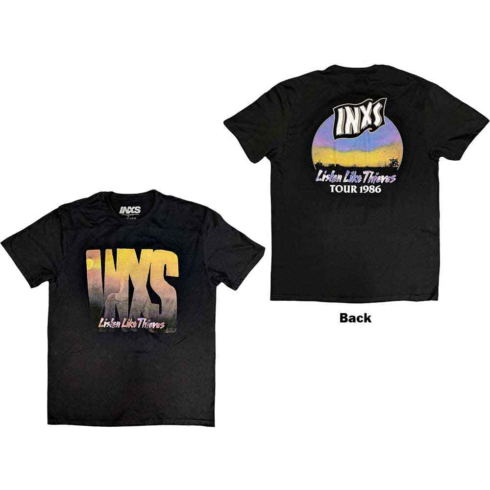 INXS - Listen Like Thieves Tour - T-Shirt Black