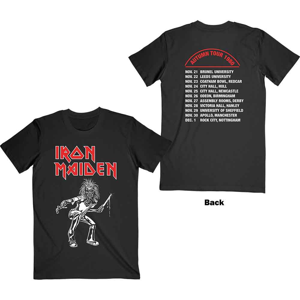 Iron Maiden - Autumn Tour 1980 - T-Shirt Black