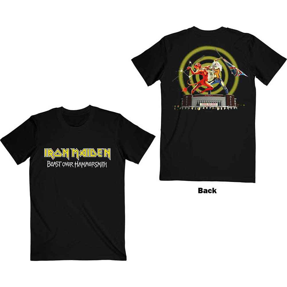 Iron Maiden - Beast Over Hammersmith Eddie & Devil - T-Shirt Black
