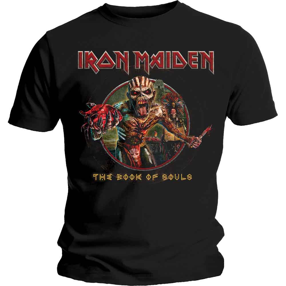 Iron Maiden - Book of Souls Eddie Circle - T-Shirt Black