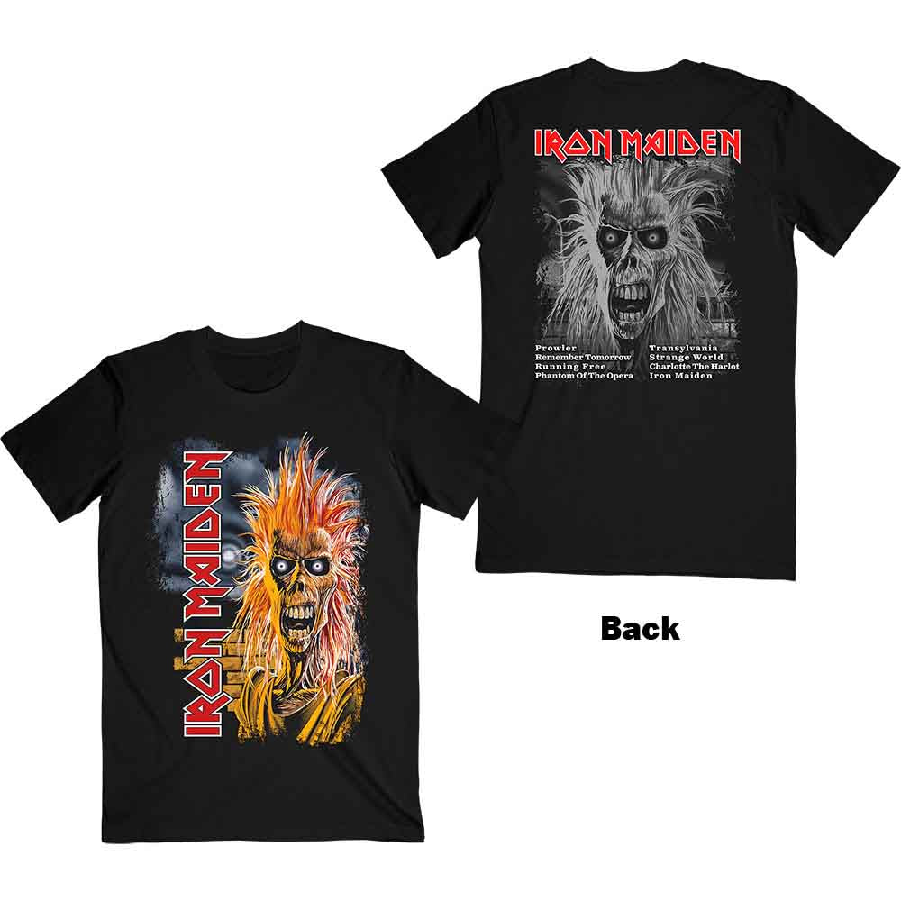 Iron Maiden - First Album Track list V.3. - T-Shirt Black