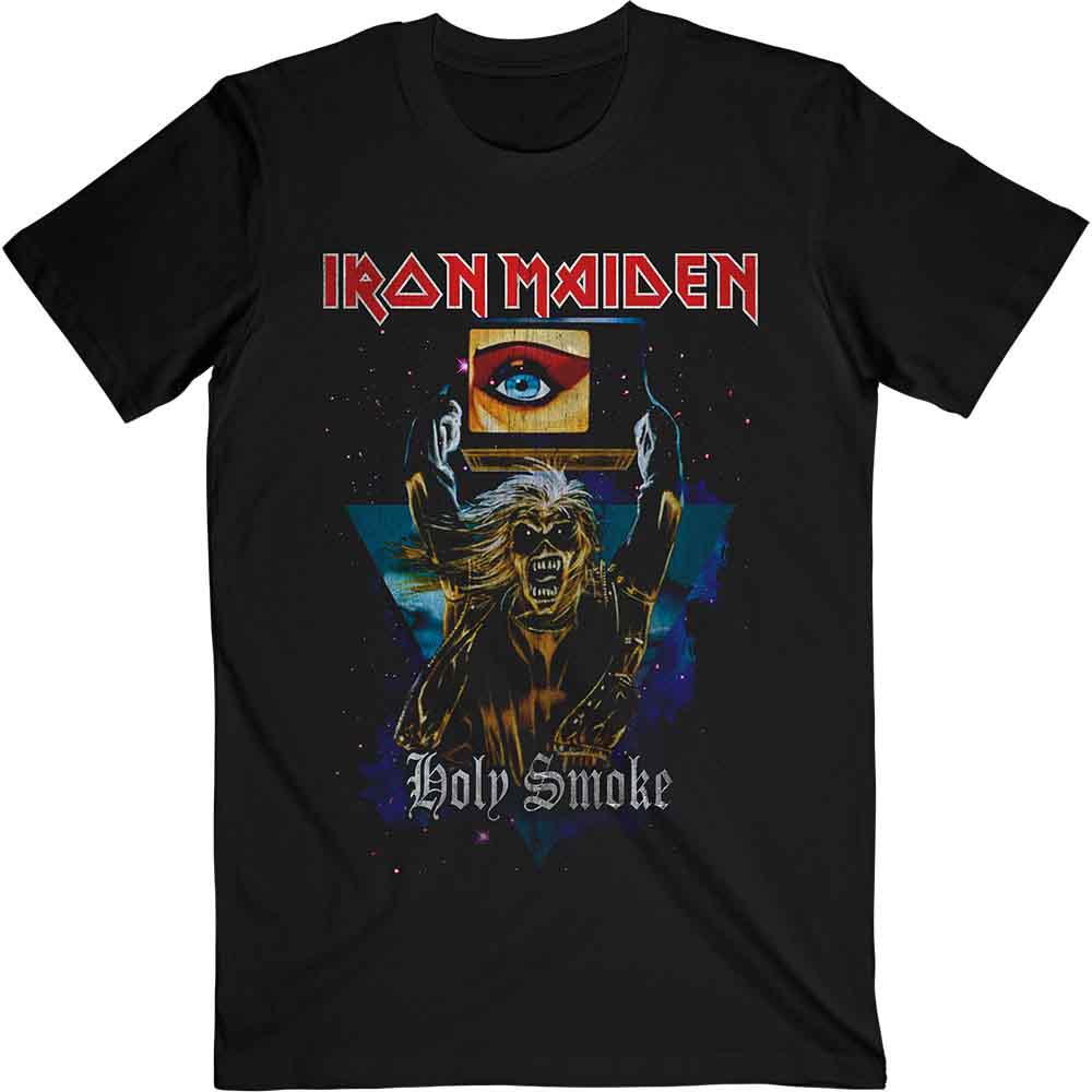 Iron Maiden - Holy Smoke Space Triangle - T-Shirt Black