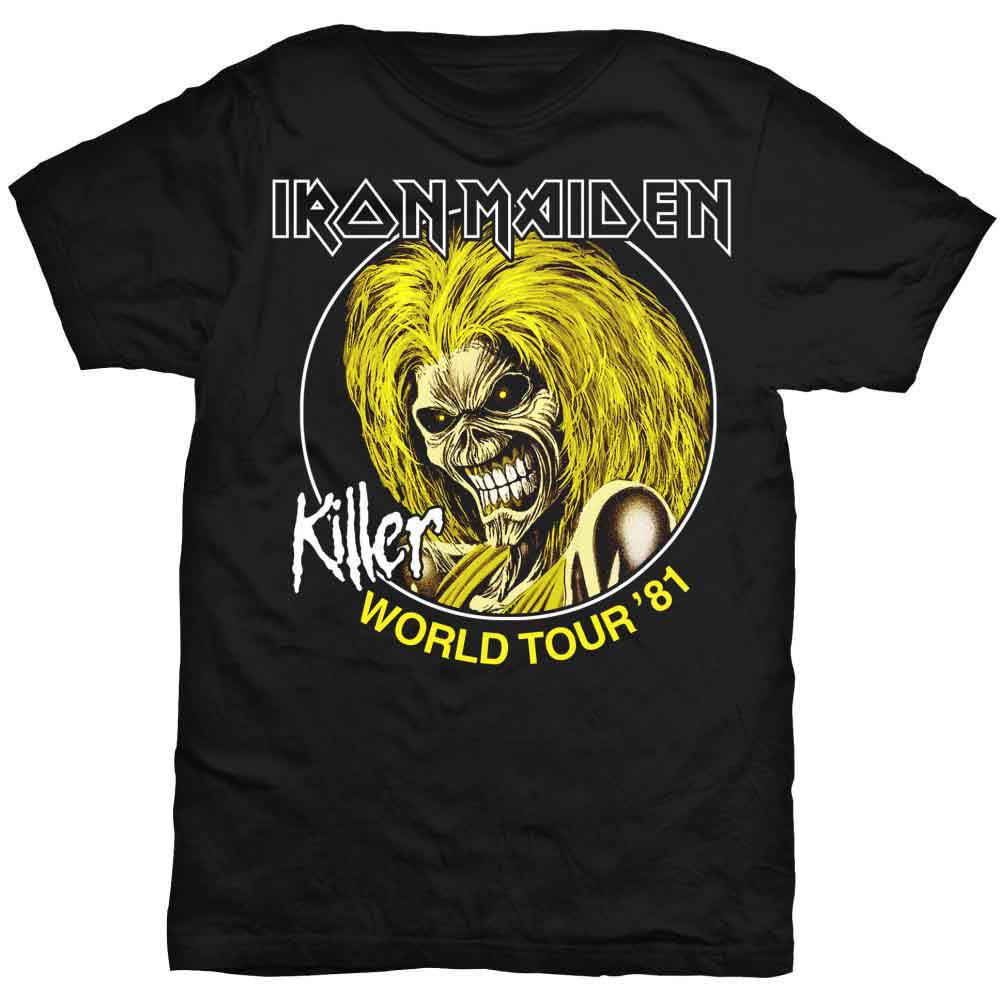 Iron Maiden - Killer World Tour 81 - T-Shirt Black