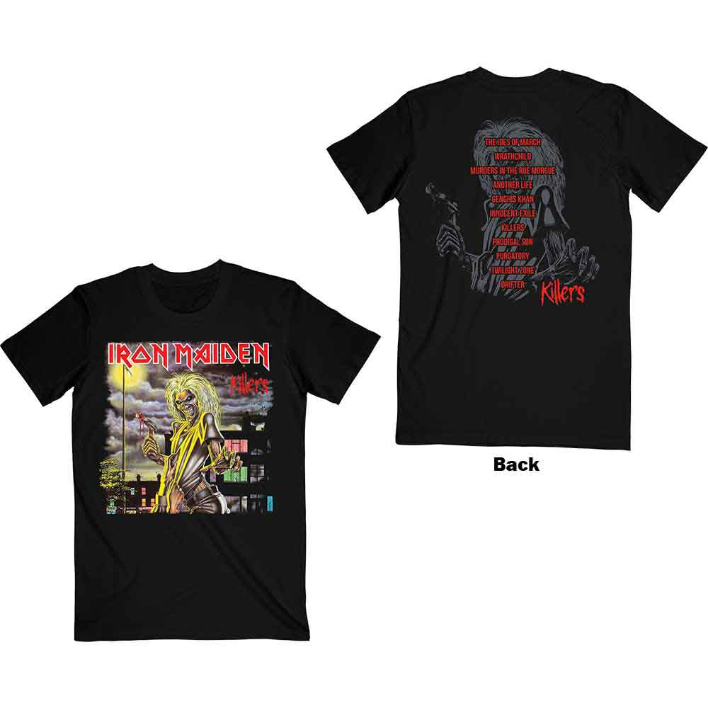 Iron Maiden - Killers V.2. Album Track list - T-Shirt Black