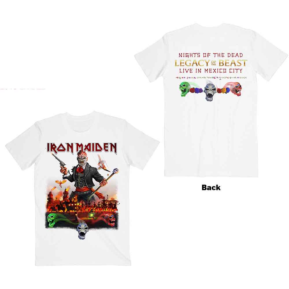 Iron Maiden - Legacy of the Beast Live In Mexico City - T-Shirt White
