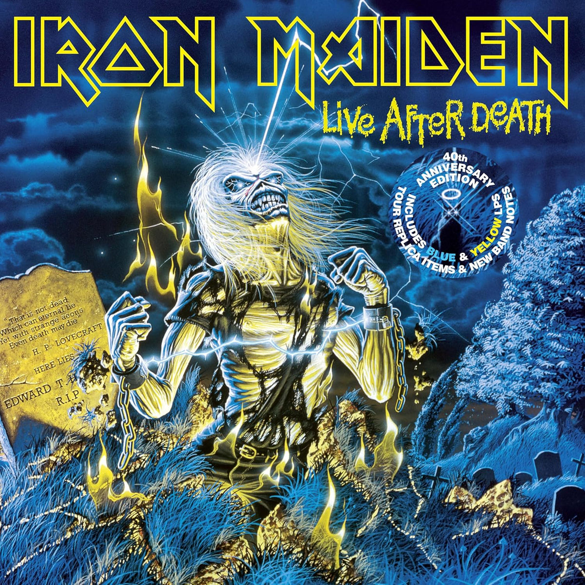 Iron Maiden - Live After Death: 40th Anniversary Edition (Limited Collector's Edition, Blue & Yellow Colored Vinyl) (2 Lp's) - Vinyl