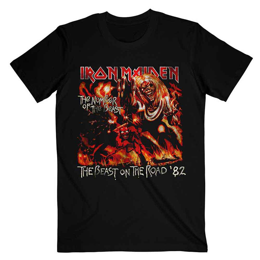 Iron Maiden - Number Of The Beast The Beast On The Road Vintage - T-Shirt Black