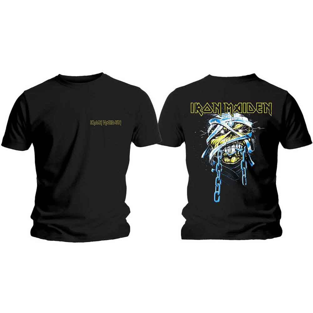 Iron Maiden - Powerslave Head & Logo - T-Shirt Black