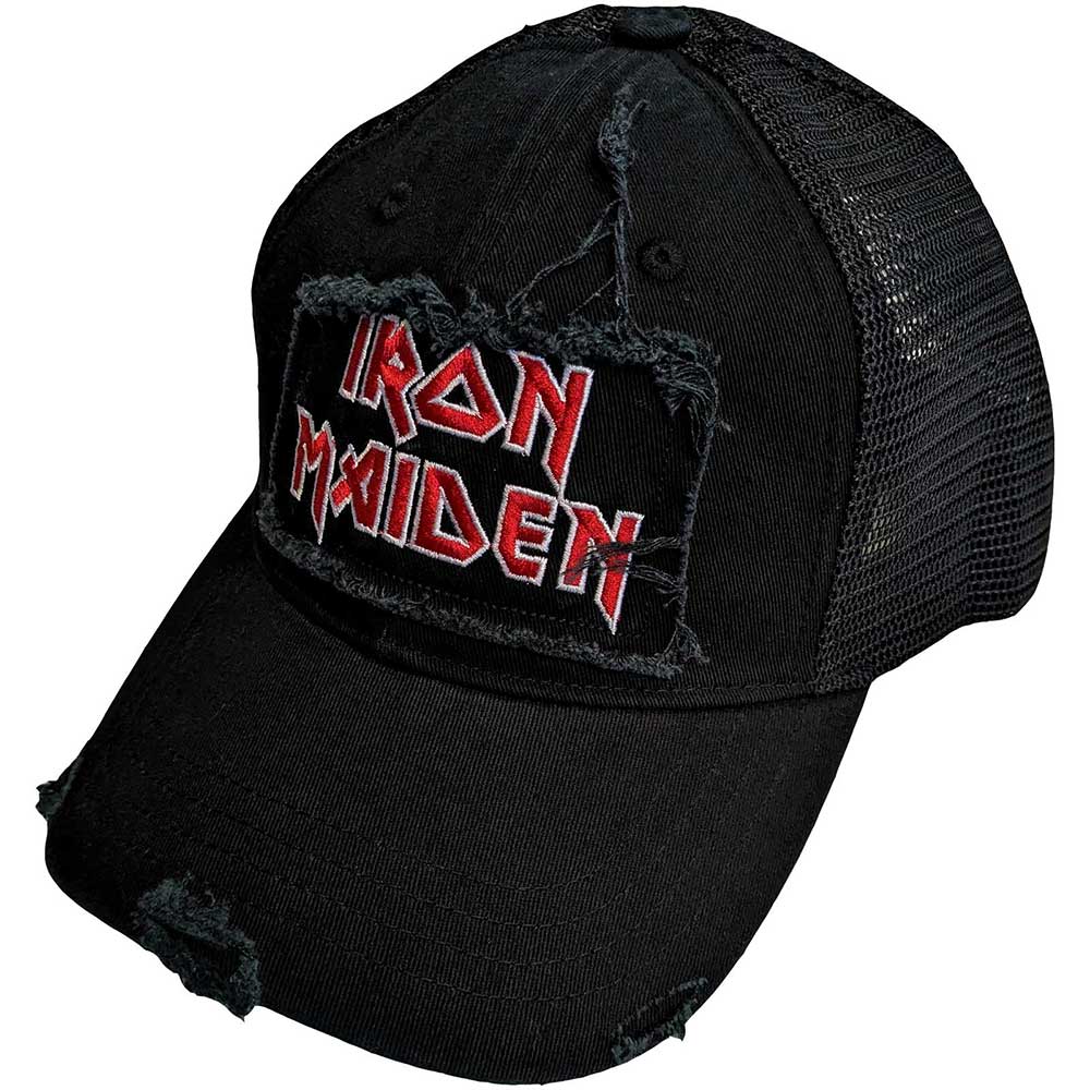 Iron Maiden - Scuffed Logo - Hat Black