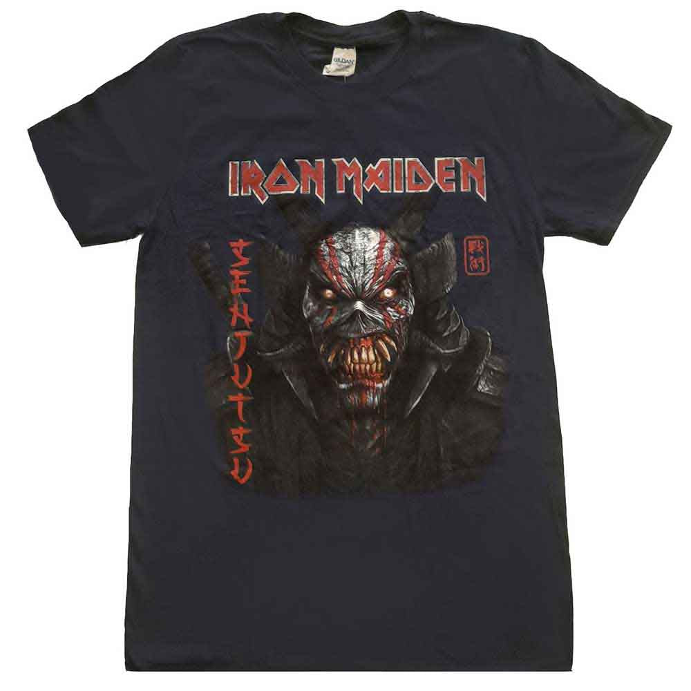 Iron Maiden - Senjutsu Back Cover Vertical Logo - Blue