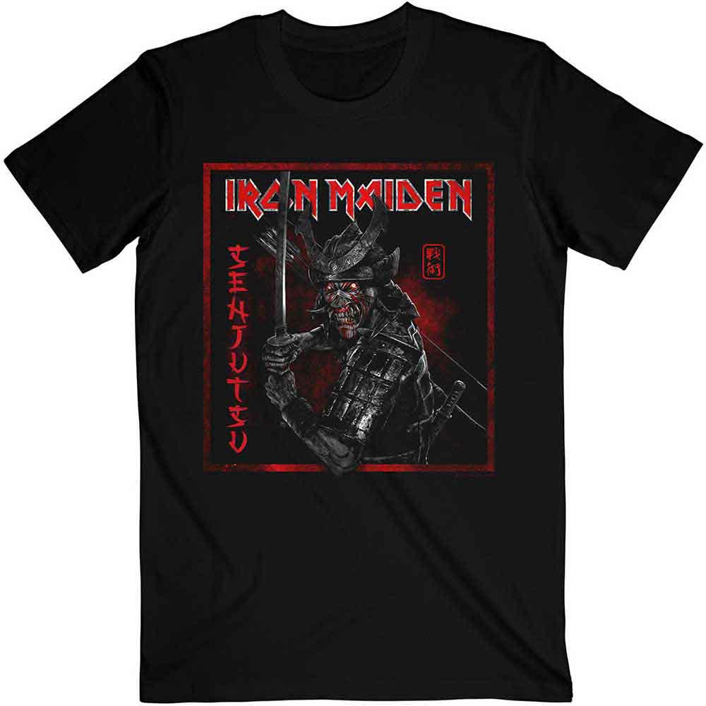 Iron Maiden - Senjutsu Cover Distressed Red - Black