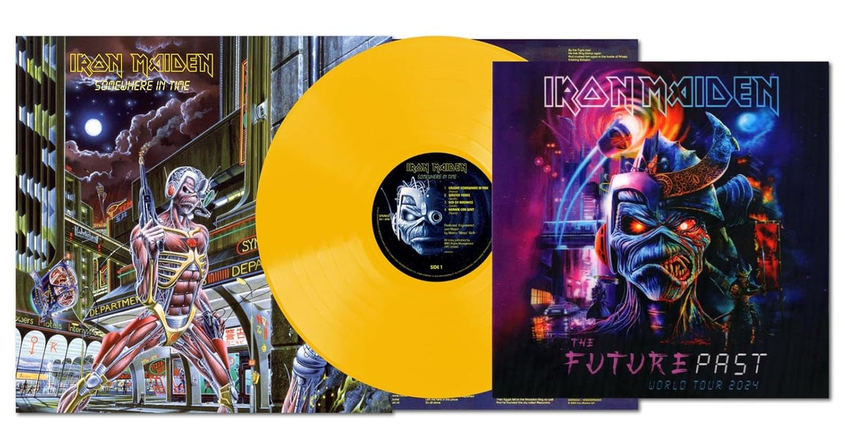 Iron Maiden - Somewhere in Time (Limited Edition, 180 Gram Yellow Colored Vinyl, Future Past Tour Lenticular Print) [Import] - Vinyl